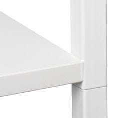 Northix Polica za knjige s 4 razine od metala i drva
