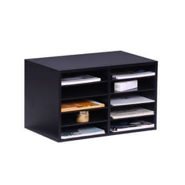 Northix Organizator za stol od bambusa s 10 podesivih utora