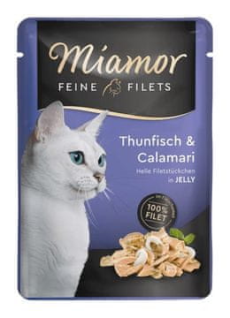 Miamor MIAMOR Feine Filets Tuna s lignjama mokra hrana za mačke (100g)
