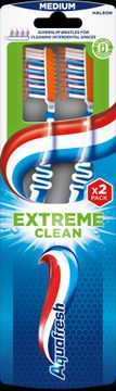 Aquafresh 2 pakiranja za ekstremno čisto sredstvo srednje veličine TB