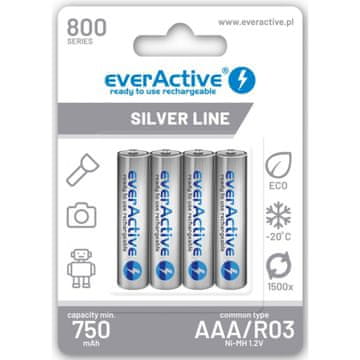 R03 aku 4BL everactive 800 srebrna linija