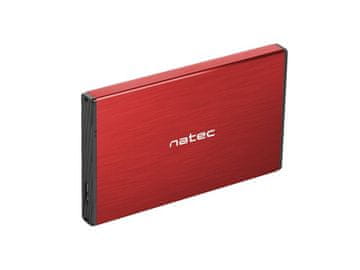 NATEC RHINO GO 2.5" kućište za HDD, USB 3.0, crveno