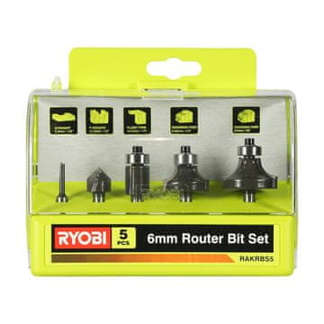 Ryobi Set rezača za glodalice 5 kom.