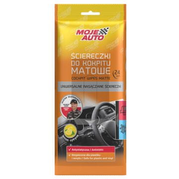AMTRA Moj auto - Maramice za čišćenje kokpita - Limun - 24 kom.