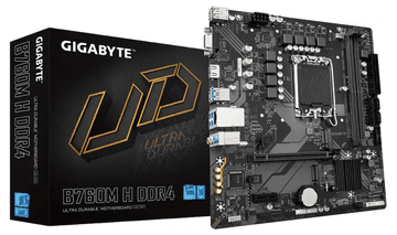 Gigabyte B760M H DDR4, DDR4, SATA3, USB 3.2 Gen 1, HDMI, LGA1700 mATX