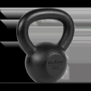 Uteg od lijevanog željeza za kettlebell od 6 kg za Rebel vježbe