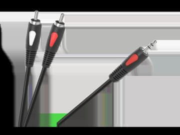 Audio kabel minijack cinch 10m Jack 3,5 mm-2RCA Cabletech Eco-Line
