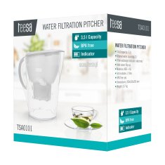 Teesa 3,5L bijeli vrč za filtriranje + 1 filter