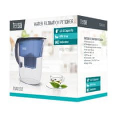 Teesa vrč za filtriranje 3,8 l plave boje + 1 filter