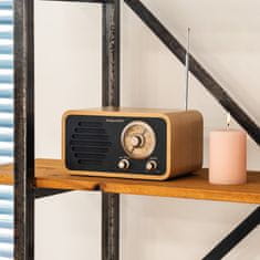 Kruger&Matz AM/FM mrežni radio s RETRO teleskopskom antenom