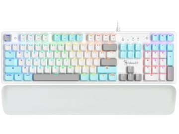 A4Tech Mehanička tipkovnica BLOODY S525N Icy White BLMS Red