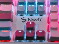 A4Tech Mehanička tipkovnica BLOODY S525N Icy White BLMS Red
