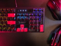 A4Tech Mehanička tipkovnica BLOODY S525N Fire Black BLMS Red