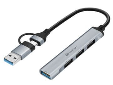 Tracer ADAPTER A-4, USB Type-C na USB-A, 4x USB-A