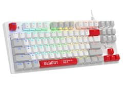 A4Tech Mehanička tipkovnica BLOODY S310N Energy White BLMS Red (87 Keys)