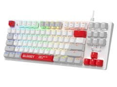 A4Tech Mehanička tipkovnica BLOODY S310N Energy White BLMS Red (87 Keys)