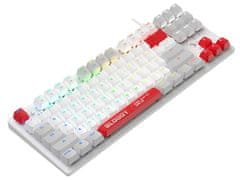 A4Tech Mehanička tipkovnica BLOODY S310N Energy White BLMS Red (87 Keys)