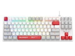 A4Tech Mehanička tipkovnica BLOODY S310N Energy White BLMS Red (87 Keys)