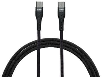 Tracer TRACER Kabel USB-C na USB-C 1m BK, 60W