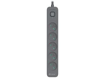 Tracer Prenaponski produžni kabel Power Line+ 5,0 m Graphite (5 utičnica)