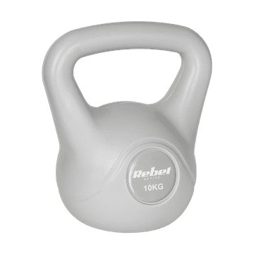 Siva lopta za utege s kettlebellom od 10 kg za ABS Rebel vježbe