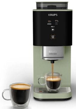 Krups SA401LE0 aparat za espresso Coffee Crush, širine 15 cm, pistacija