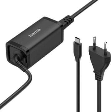 Hama USB-C 5-20V/100W adapter za napajanje za laptop crne boje