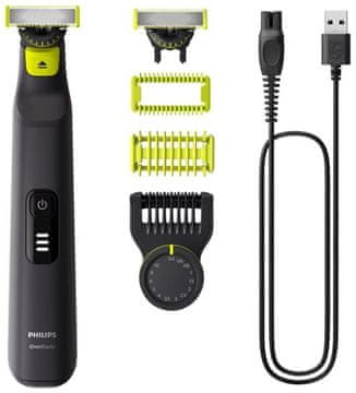 Philips QP6542/15 OneBlade 360 Pro Vodootporni brijač za lice i tijelo Crni