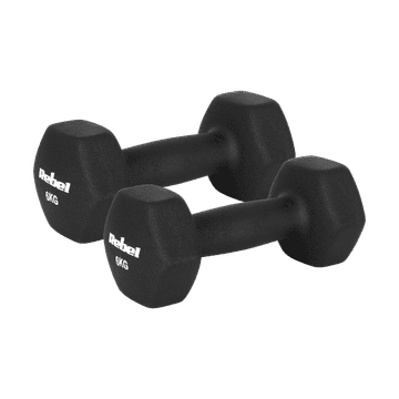 Rebel Željezne neoprenske bučice HEX 2x6 kg za trening i fitness, Rebel