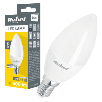 Rebel Žarulja lampa LED svijeća 7W E14 4000K Rebel