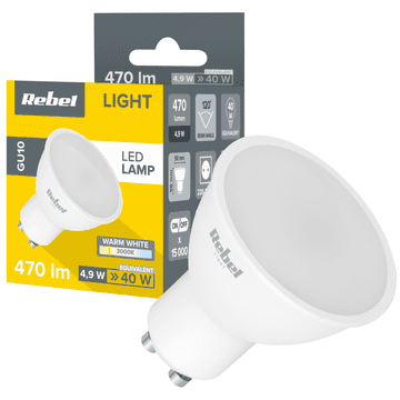 Rebel Žarulja led 5w gu10 3000k 230v rebel