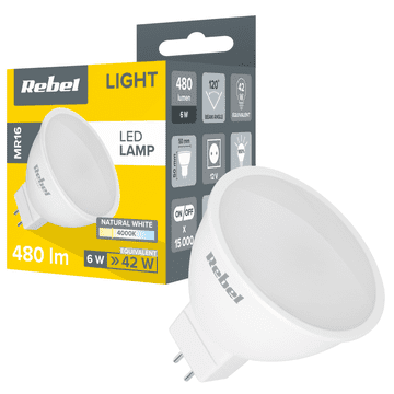 Rebel Žarulja lampa led rebel 6w mr16 4000k 12v