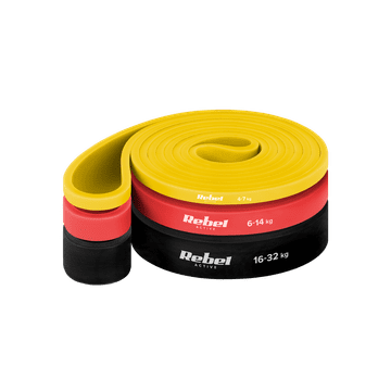 Rebel Set gumijastih vrpci za vježbanje TPE Power Band PT-S3 4-32 kg 3 vrpce TPE Rebel