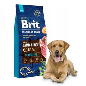 BRIT Premium By Nature Sensitive Lamb suha hrana za pse 15 kg