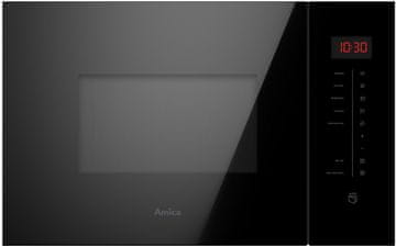 AMI Amica AMMB25E2SGB X-TYPE ugradbena kombinirana mikrovalovna pećnica 25 L 900 W crna