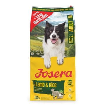 Josera Hrana za odrasle janjetine i riže 12,5 kg 2,5 kg