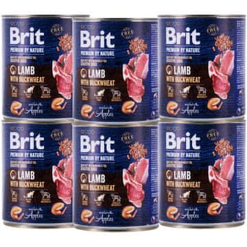 Brit Premium By Nature Janjetina i HELJA 12 x 800 g