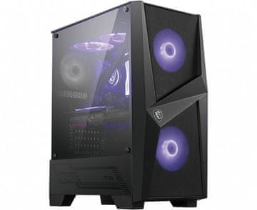 slomart MSI MAG FORGE 100M Gaming kućište, ATX, crno/bijelo/prozirno