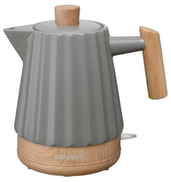 Concept Concept RK0092 - keramičko električno kuhalo za vodu, 1.5 L, tamno siva