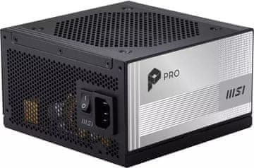 MSI MSI PRO A850PL napajanje, 850W, 80 Plus Platinum, PCIe 5.0