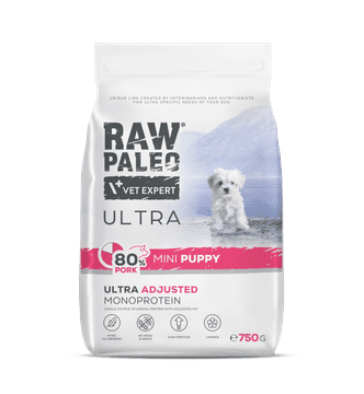 VetExpert Mokra hrana za pse VetExpert Raw Paleo Ultra Pork Mini Puppy 2kg