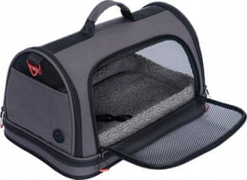 Zolux Nomad torba za prijevoz kućnih ljubimaca veličina M crna 44,5 × 28 × 25