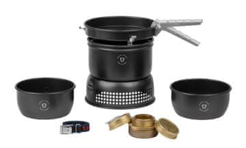 slomart Trangia Stove 37-5 UL/BL set za kampiranje, crni, 1L