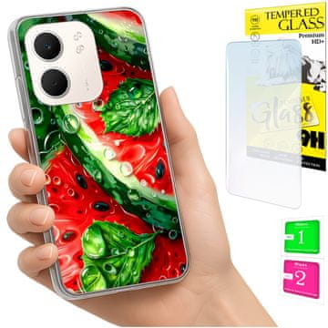 Fotootporna maska za Oppo A5X, prozirna, s 9H zaštitnim staklom