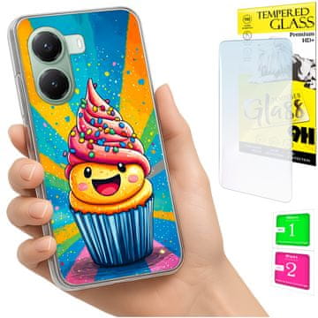 Etui za Xiaomi Poco X7 Pro 5G maskica foto cakes leđa + staklo 9h