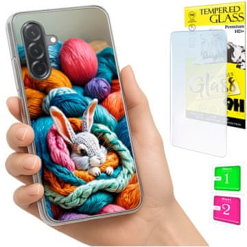 Etui za Samsung Galaxy A36 / A56 foto maska leđa zec staklo 9h