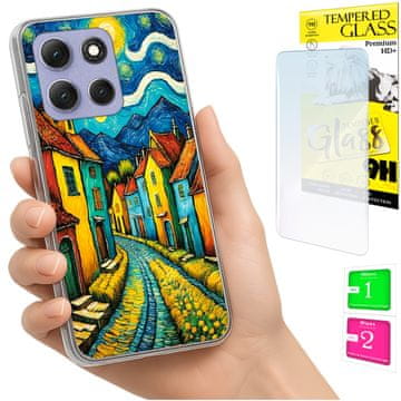Etui za Motorola Moto G86 Power, maskica FOTO, umjetnička poleđina i zaštitno staklo 9H