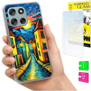 Etui za Motorola Moto G56 maska foto case pleći grafika art i staklo
