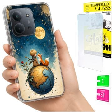 Etui za Xiaomi Redmi 15C 5G 173mm / Poco C85 maska pleći lisek + staklo 9h
