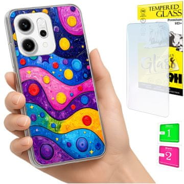 NEO Futrola za Oppo Reno 14F / 14 FS 5G FOTO Zaštitna maska Waves + STAKLO